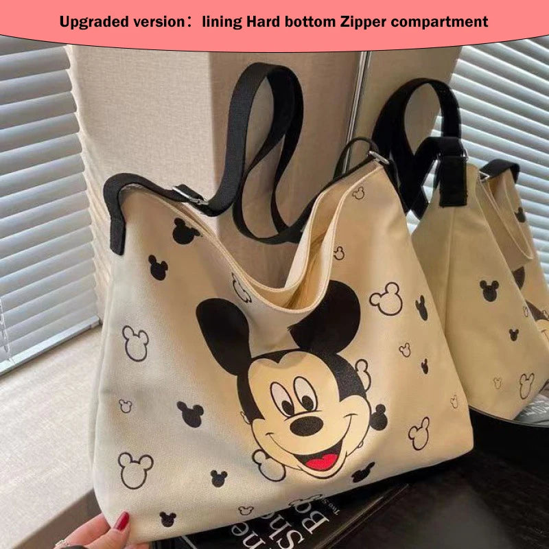 Mickey Snoopy Large Capacity Handbag, Leisure Multi functional Shoulder Bag, Commuter Tote Bag, Lightweight Mommy Bag