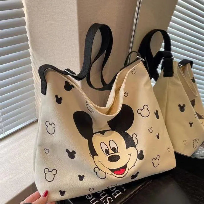 Mickey Snoopy Large Capacity Handbag, Leisure Multi functional Shoulder Bag, Commuter Tote Bag, Lightweight Mommy Bag