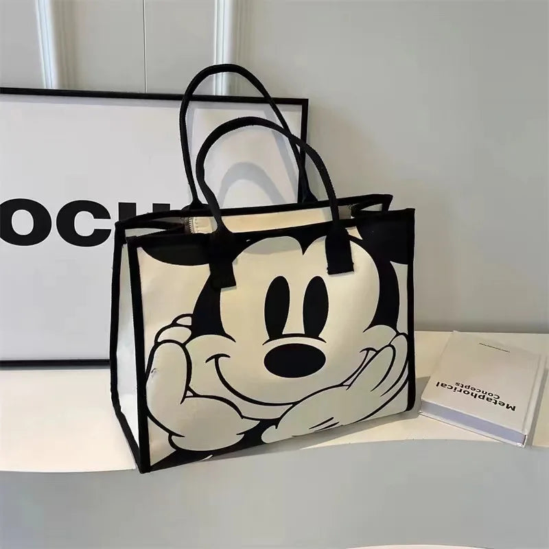 Mickey Snoopy Large Capacity Handbag, Leisure Multi functional Shoulder Bag, Commuter Tote Bag, Lightweight Mommy Bag
