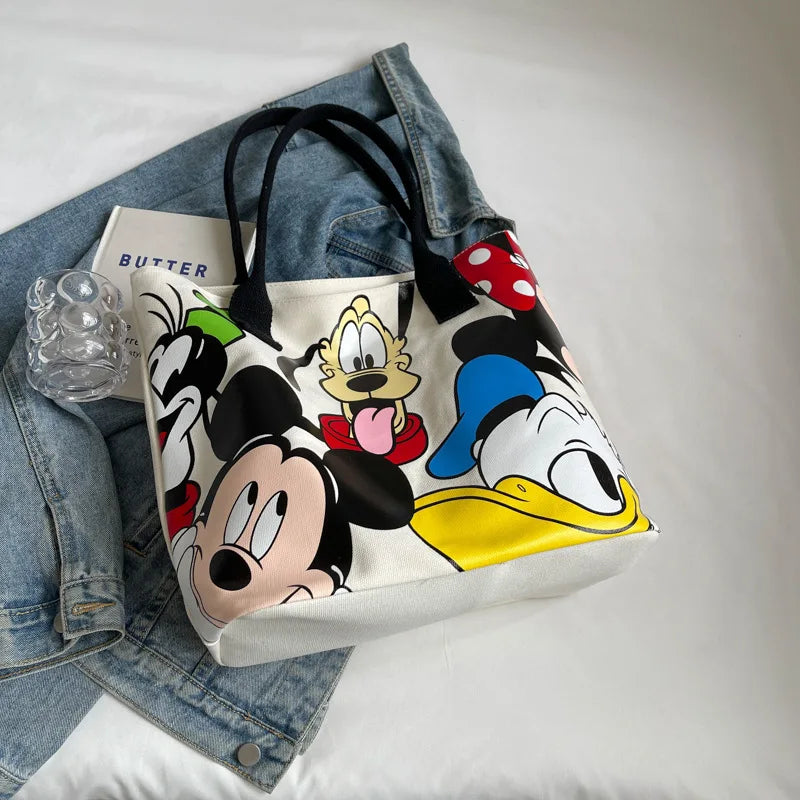 Mickey Snoopy Large Capacity Handbag, Leisure Multi functional Shoulder Bag, Commuter Tote Bag, Lightweight Mommy Bag