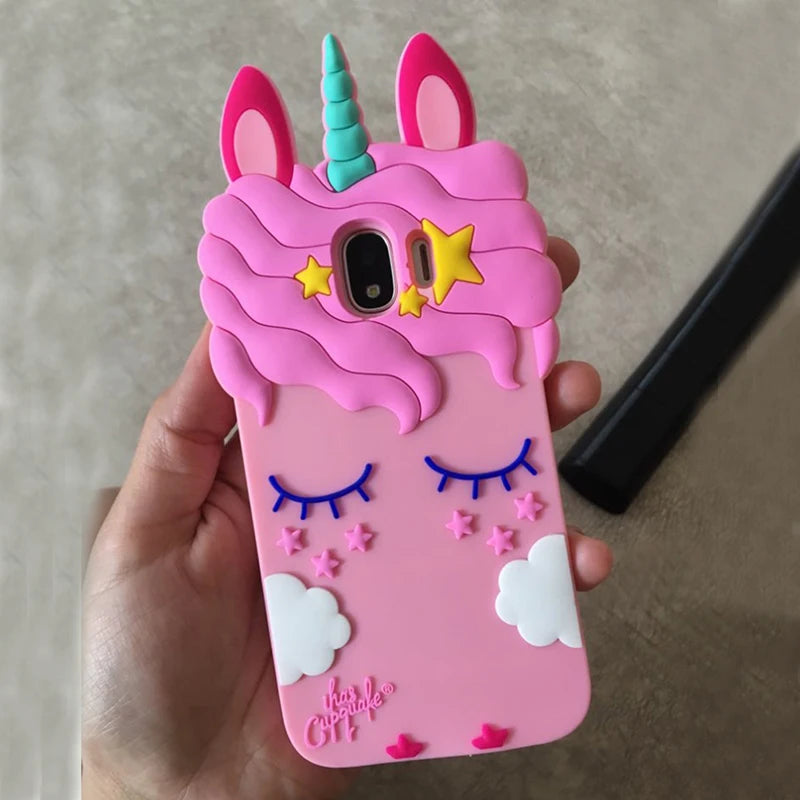 For Samsung Galaxy J2 Pro 2018 Case For Samsung J2 Pro 2018 J250F Case Silicon Soft 3D Cute Cartoon Phone Cover J2 Pro J250 2018