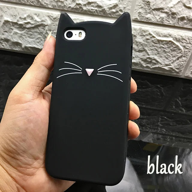 Fashion Silicone Unicorn Phone Case For Iphone X Cute Candy Color For iphone 5 6 S 6 7 8 Plus Cover Cartoon Unicorn Cases Coque