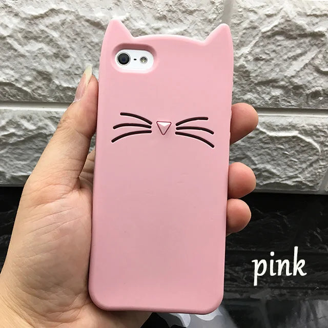 Fashion Silicone Unicorn Phone Case For Iphone X Cute Candy Color For iphone 5 6 S 6 7 8 Plus Cover Cartoon Unicorn Cases Coque