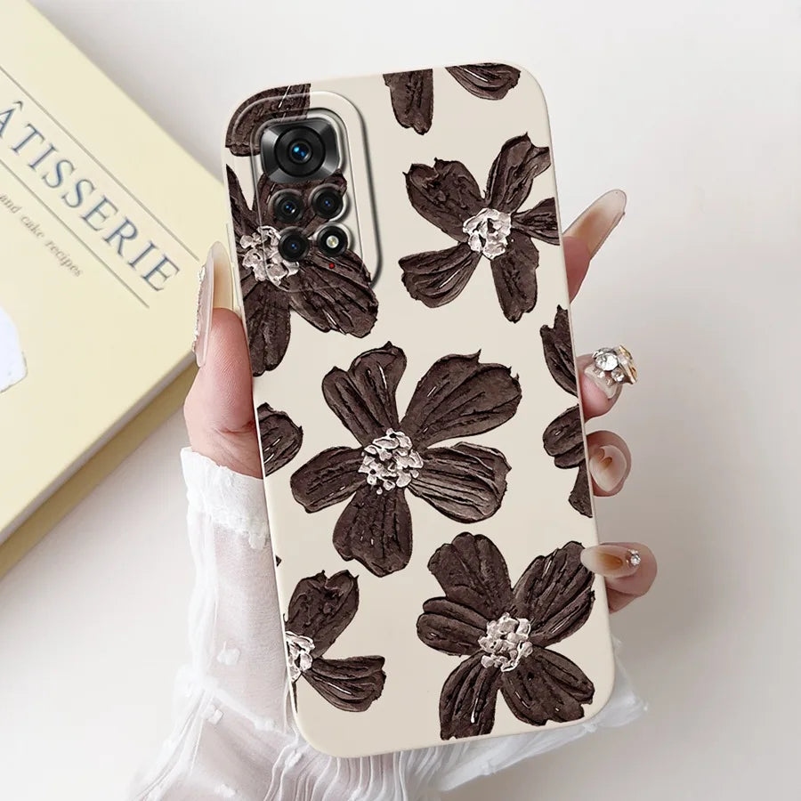 Case for Redmi Note 11 11S 4G 11 Pro Couqe Matte Soft Silicone Cartoons Funda Shockproof  Phone Bags For Note11 11S Back Covers