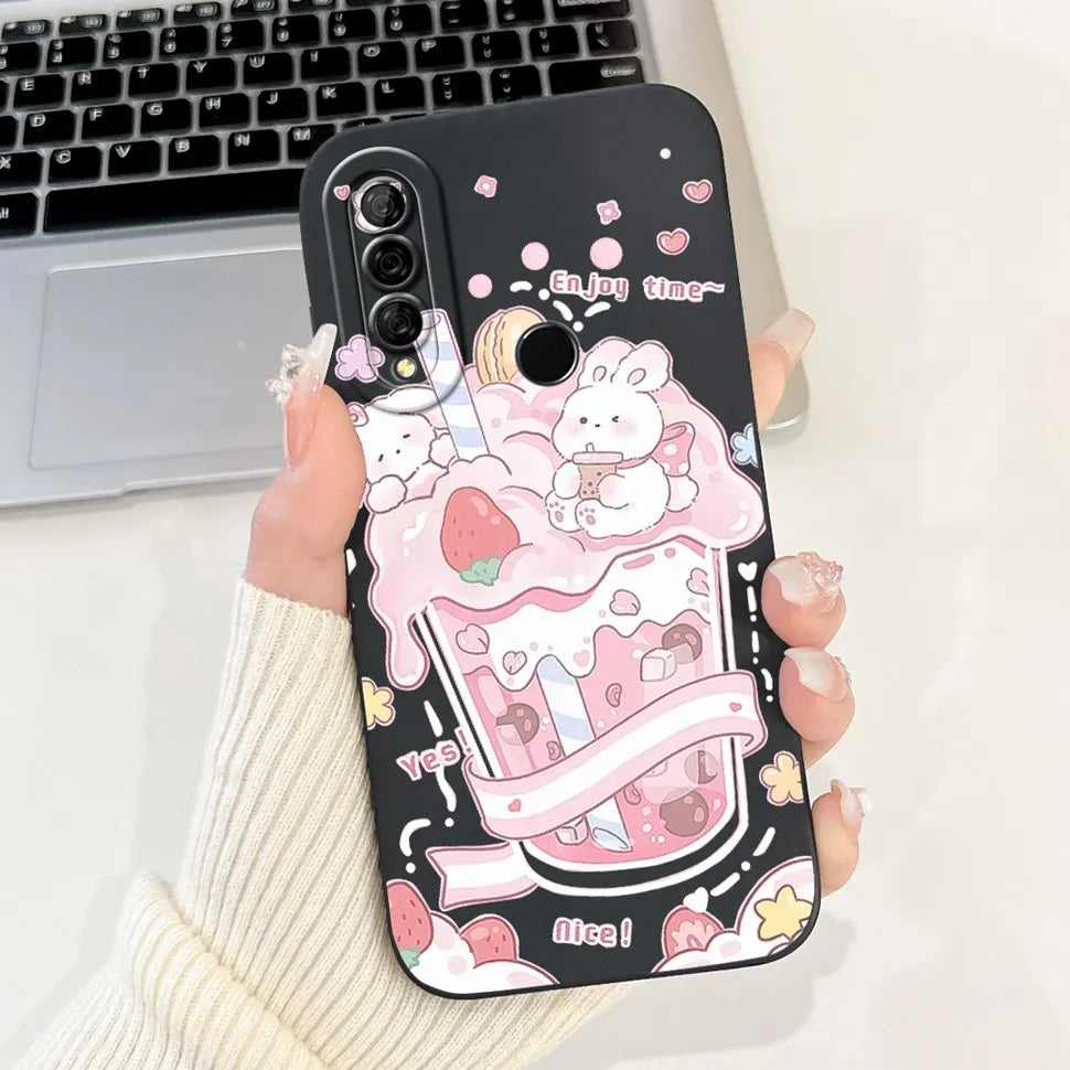 6.59" For Huawei Y9 Prime 2019 Case Stylish Cartoon Girls Cover Soft Silicone For Huawei Y9 Prime Y9Prime STK-L21 Phone Cases