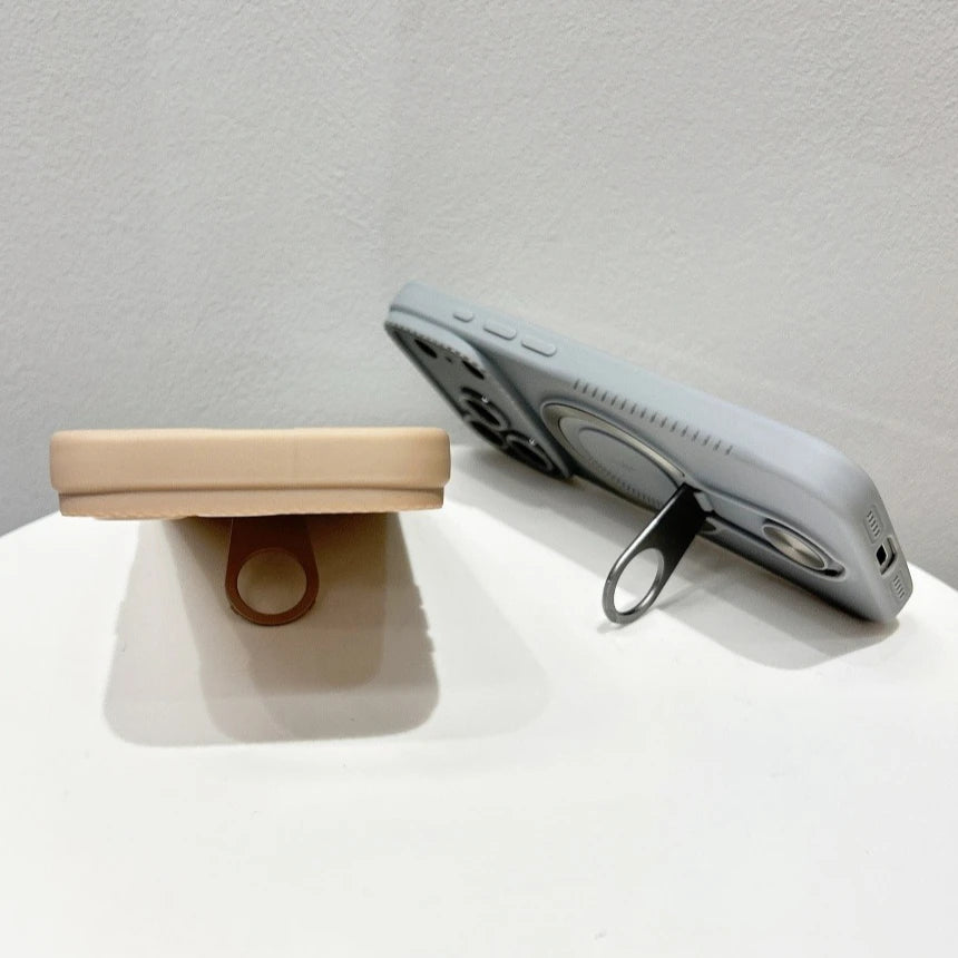 for Magsafe Wireless Charge Lightning Logo Phone Case For iPhone 17 Air 16 15 14 Plus 13 12 Pro Max 11 Hidden Bracket Soft Cover