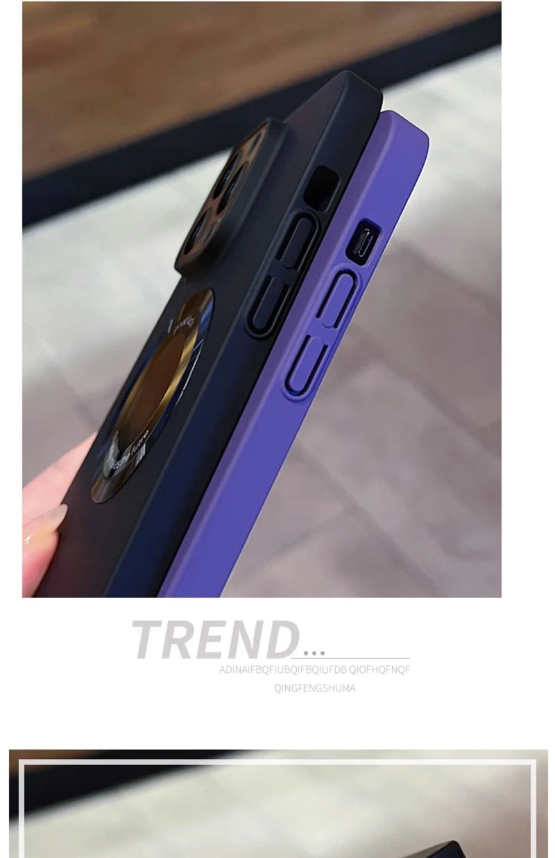 Luxury Magsafe Wireless Charge Phone Case For iPhone 15 16 14 13 12 11 Pro Max 16 Plus Matte Magnetic Back Protector Cases Cover