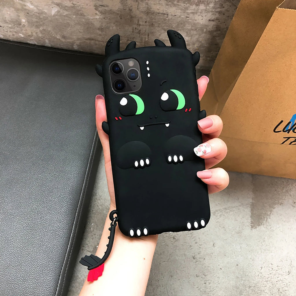 3D Cartoon Cute Unicorn Soft Silicone Phone Case For iPhone 16 15 14 13 12 11 Pro Max 14 15 Plus Mobile Shockproof Back Cover