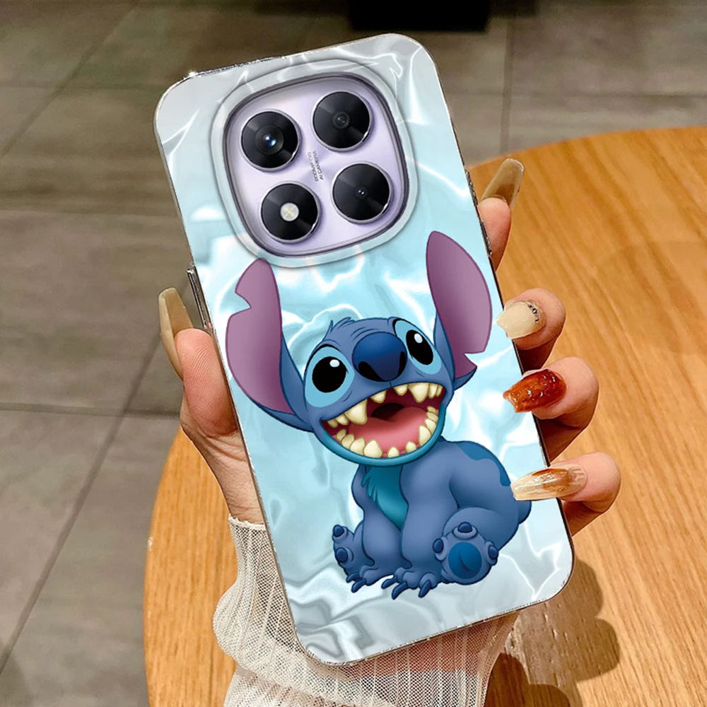 Green Gradient Stitch Couple Phone Cases for Xiaomi Redmi Note 14 13 12 11 11S 10 10S 8 Pro 13C 14C A5 A3 A4 A3X 9A 9C A1 Cover
