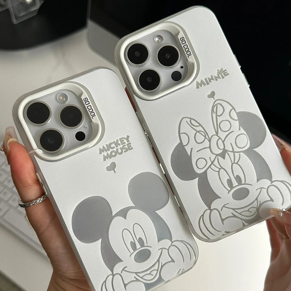 Cartoon Mickey Phone Case For Samsung Galaxy S25 S24 S23 S22 S21 Plus FEUltra A36 A26 A55 A35 A25 A34 A54 A53 A52 Y2K Back Cover