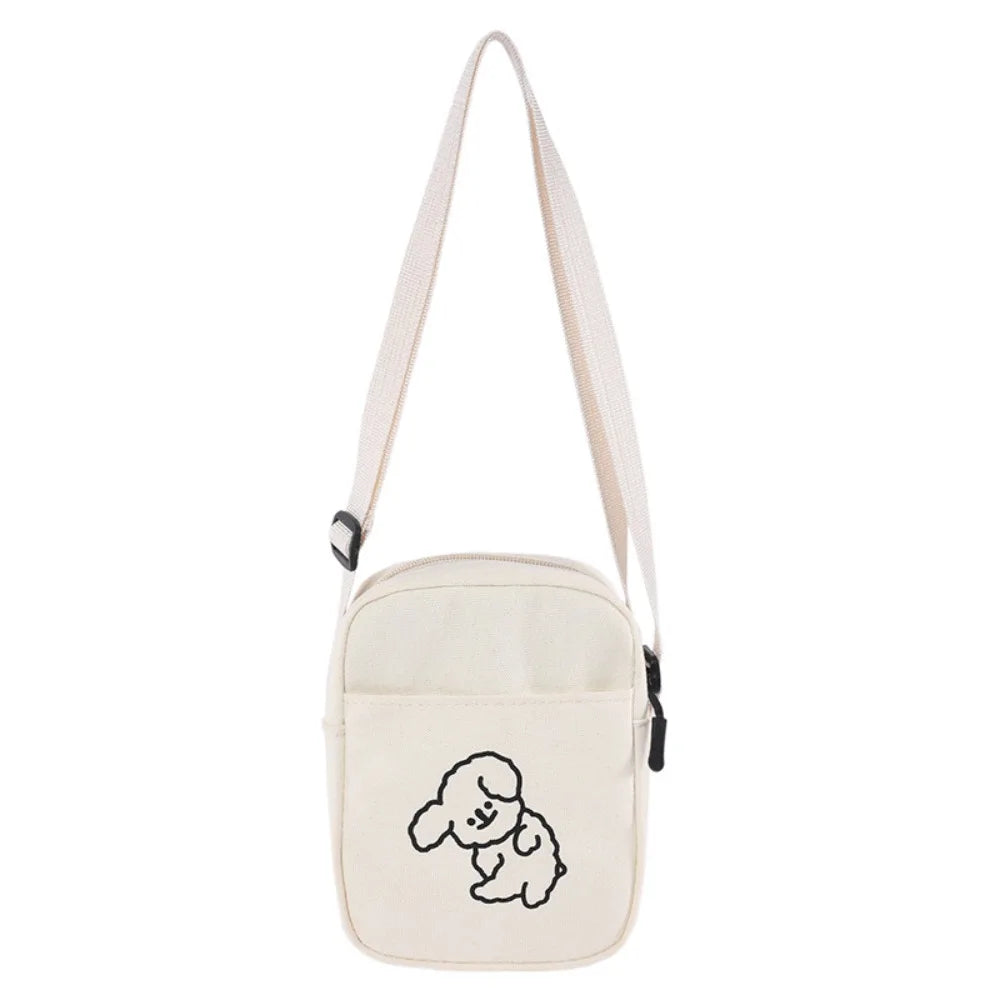 Canvas Bag Ins Japanese Harajuku Cute Cat Bag Ulzzang Girl Messenger Bag