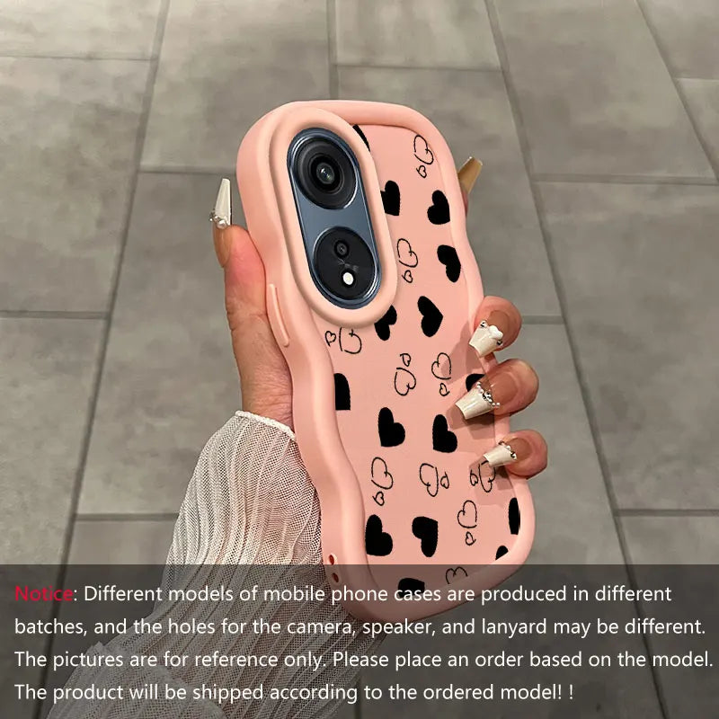Romantic Heart Protect You For OPPO A38 With Flexible Case Featuring Shockproof Ideal For OPPO A Reno X 91 77 79 3 11 10 54 18