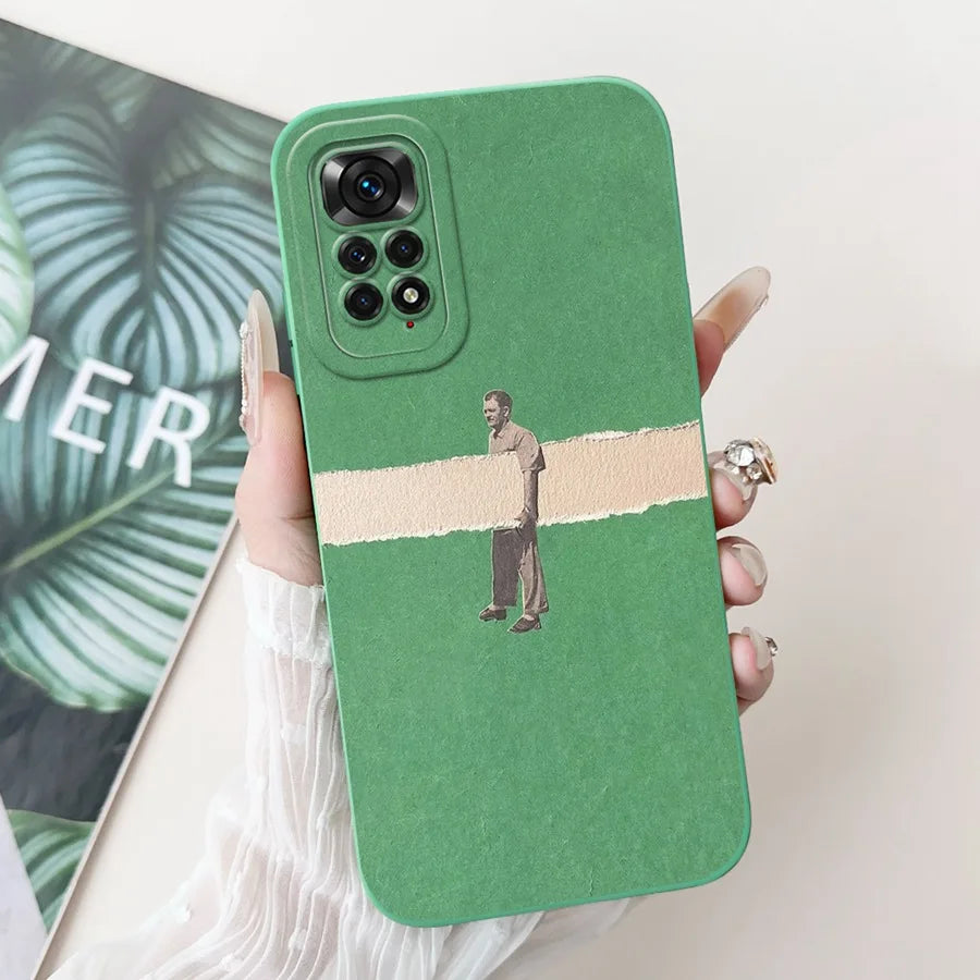 Case for Redmi Note 11 11S 4G 11 Pro Couqe Matte Soft Silicone Cartoons Funda Shockproof  Phone Bags For Note11 11S Back Covers