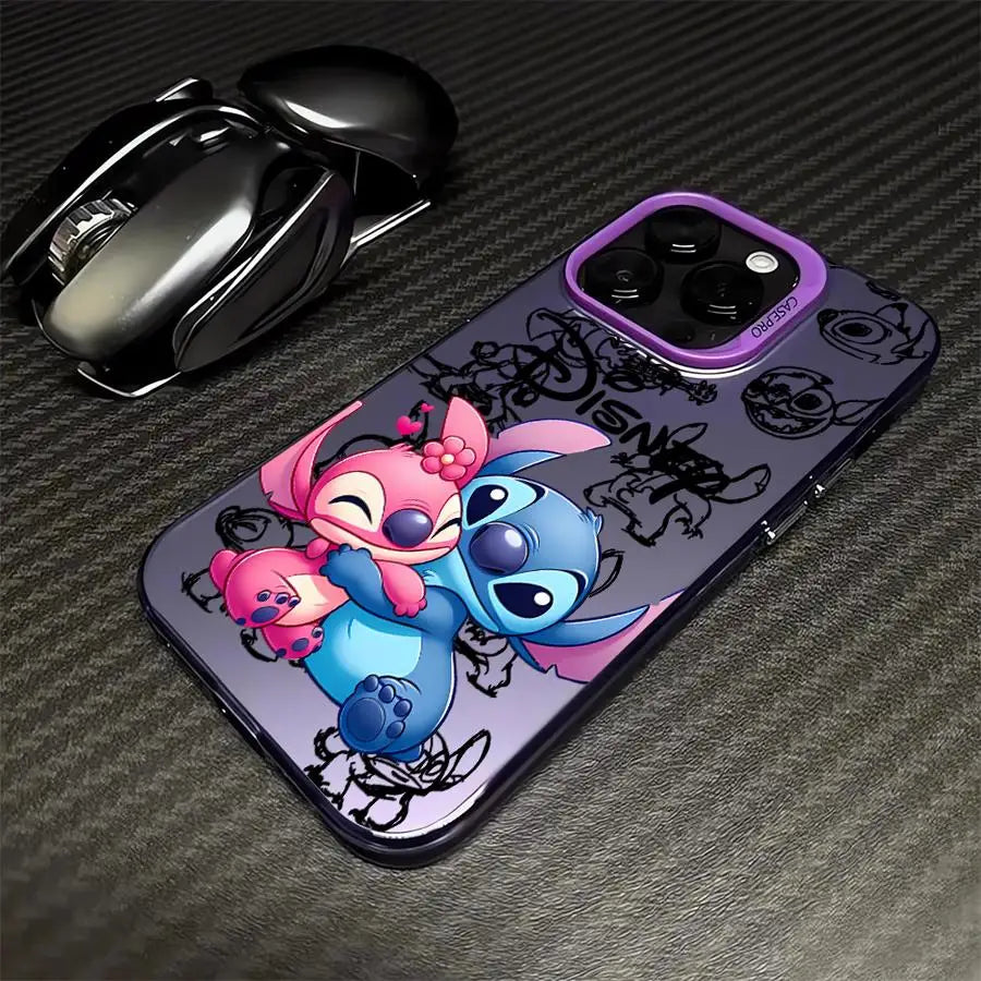 Disney Cartoon Stitch Phone Case for iPhone 12 Pro 16 15 Plus XR 13 XS Max 14 Pro X 11 Pro Max 11 Pro TPU Back Soft Cover