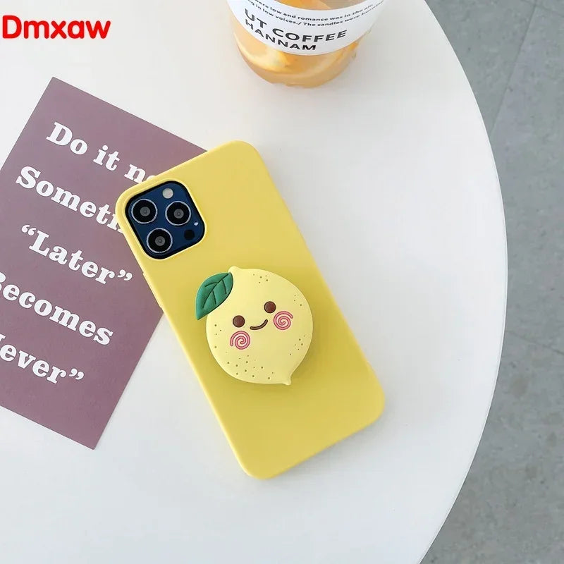 3D Luxury Cartoon fruit Holder Cover for Samsung Galaxy J7 J5 Pro 2017 A7 A5 2017 J7 2015 J3 2016 J2 Grand Prime Case +Holder