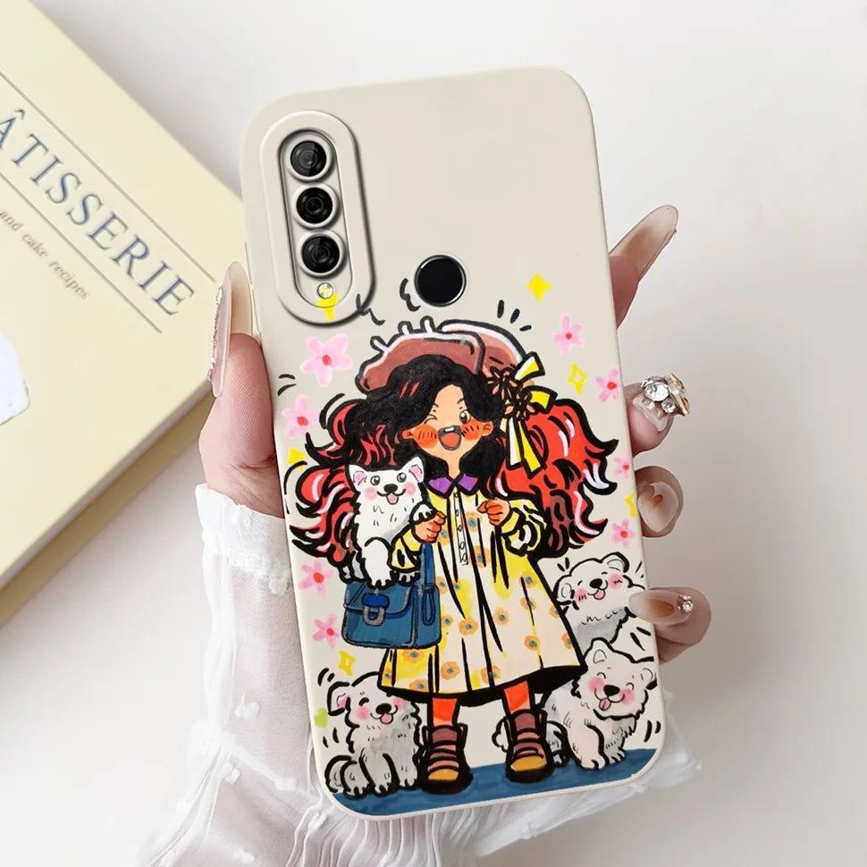 6.59" For Huawei Y9 Prime 2019 Case Stylish Cartoon Girls Cover Soft Silicone For Huawei Y9 Prime Y9Prime STK-L21 Phone Cases