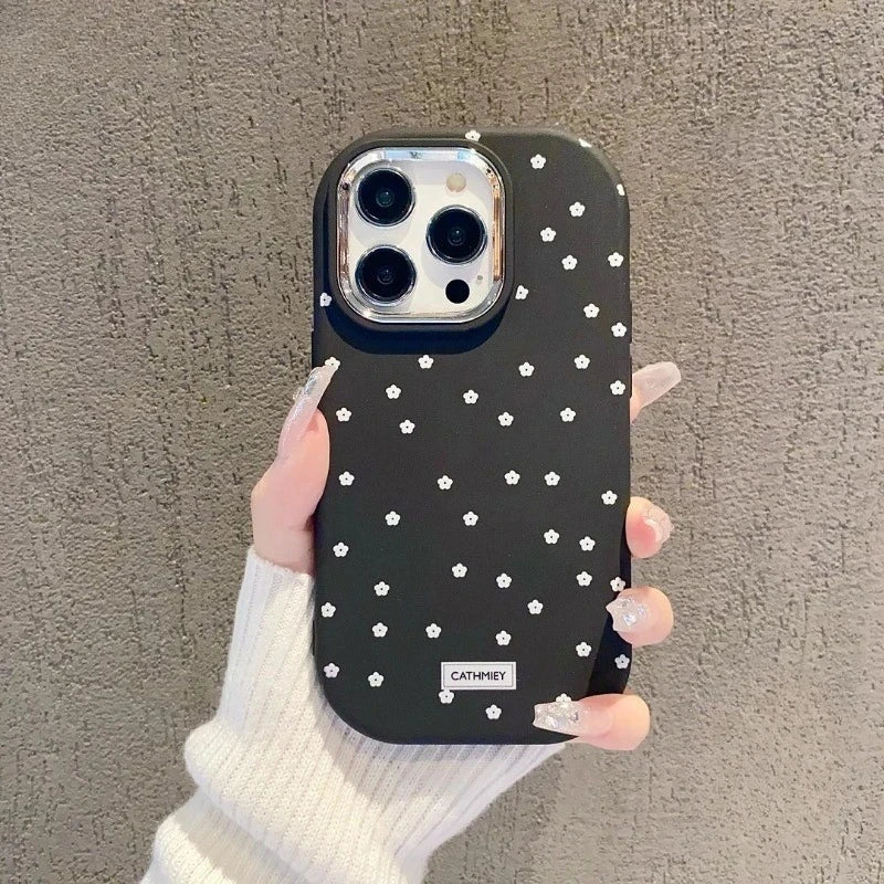 For Vivo V50 V30 Pro Y29 Y29s Y04 V29E V29 Lite X25 V25E X80 Lite Phone Case Color Matte Small Floral Soft Cover