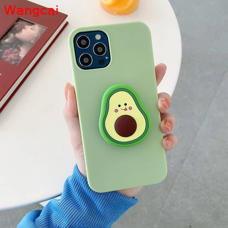 For Xiaomi Mi 9 8 Lite 9 8 SE Mix 3 2s 2 8 Pro 6X 5X A2 Lite A1 Case Fruit Avocado Orange Strawberry Peach Cute Cover