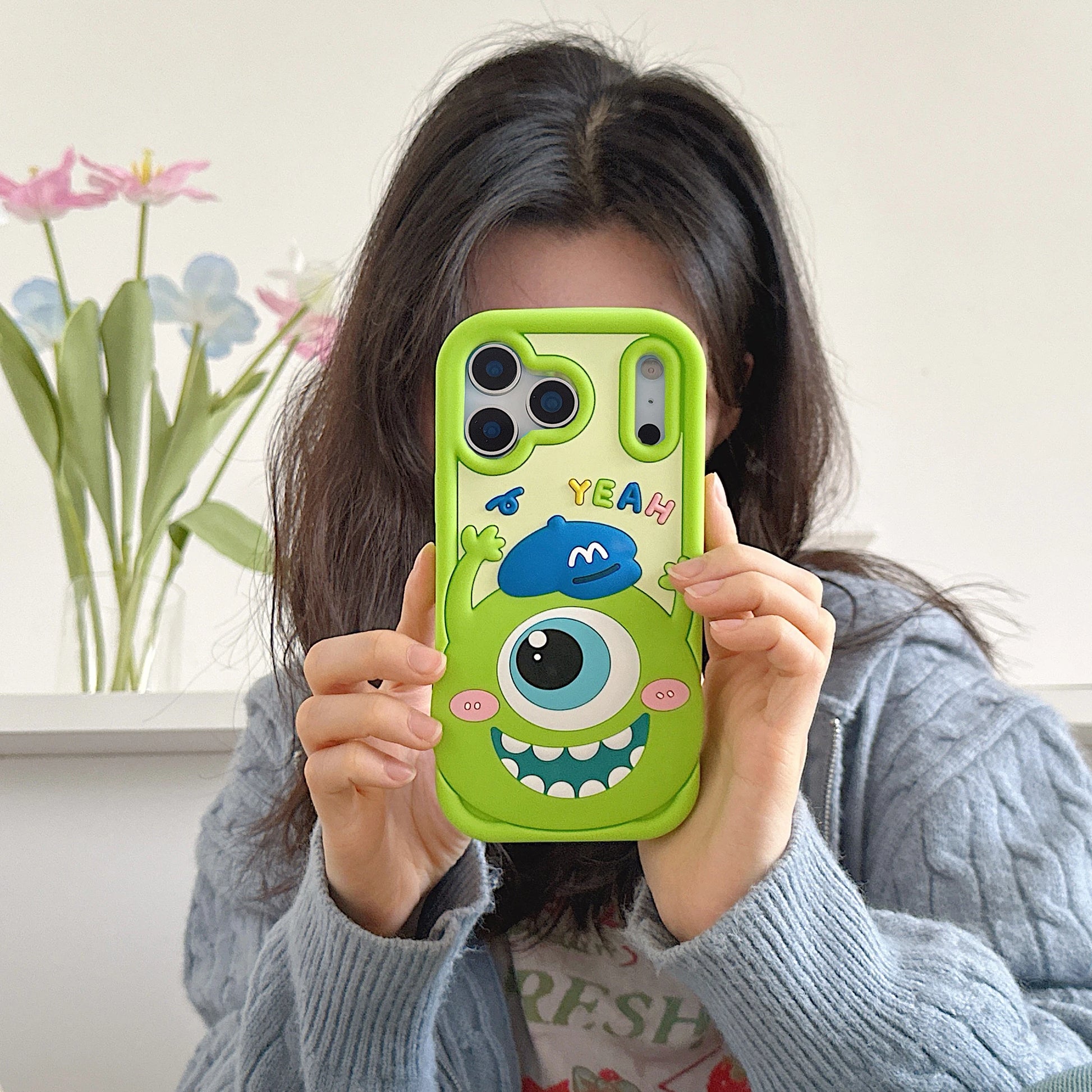 Funny Monsters Mike Sulley Phone Case For iPhone 17 16 15 14 13 12 11 Pro Max X XS 6 7 8 Plus Soft Silicone Cartoon Back Cover