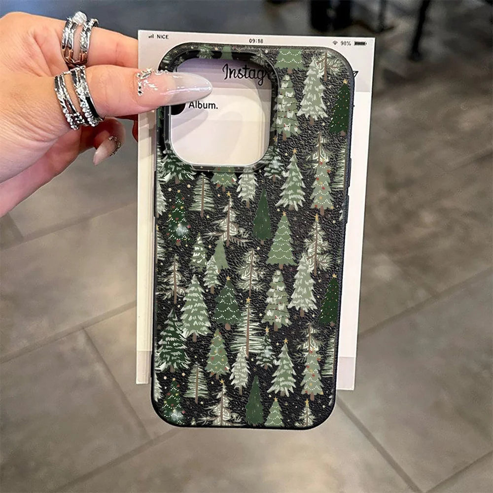 Christmas pattern colorful and dazzling soft phone case for IPhone17 Pro Max Air 16 15 14 13 12 11 Premium patterned pretty