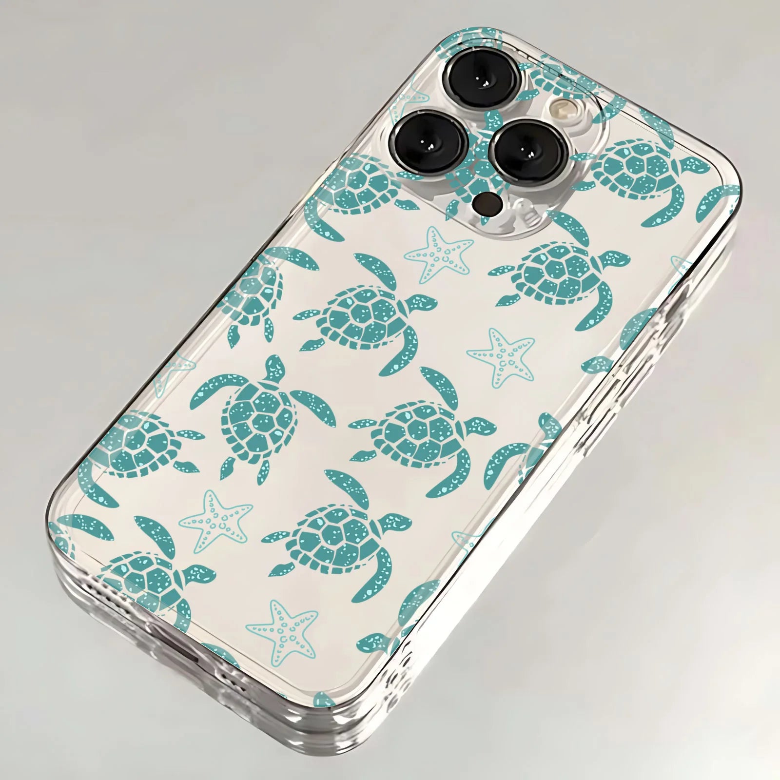 Marine Animals Depiction Phone Case for Oppo Reno12 Reno11 Reno10 Reno8 Reno7 Reno6 Reno5 Pro Plus 4G 5G Transparent TPU Cover