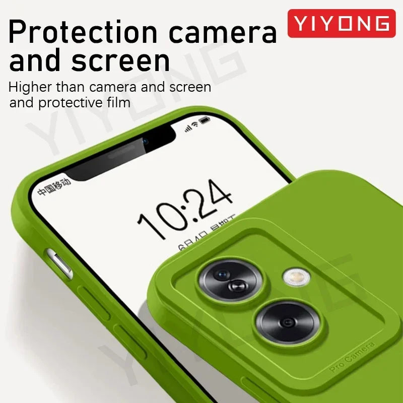 For OPPO A79 5G Case YIYONG Original Soft Liquid Silicone Cover For OPPO A79 OPPOA79 Shockproof Phone Cases