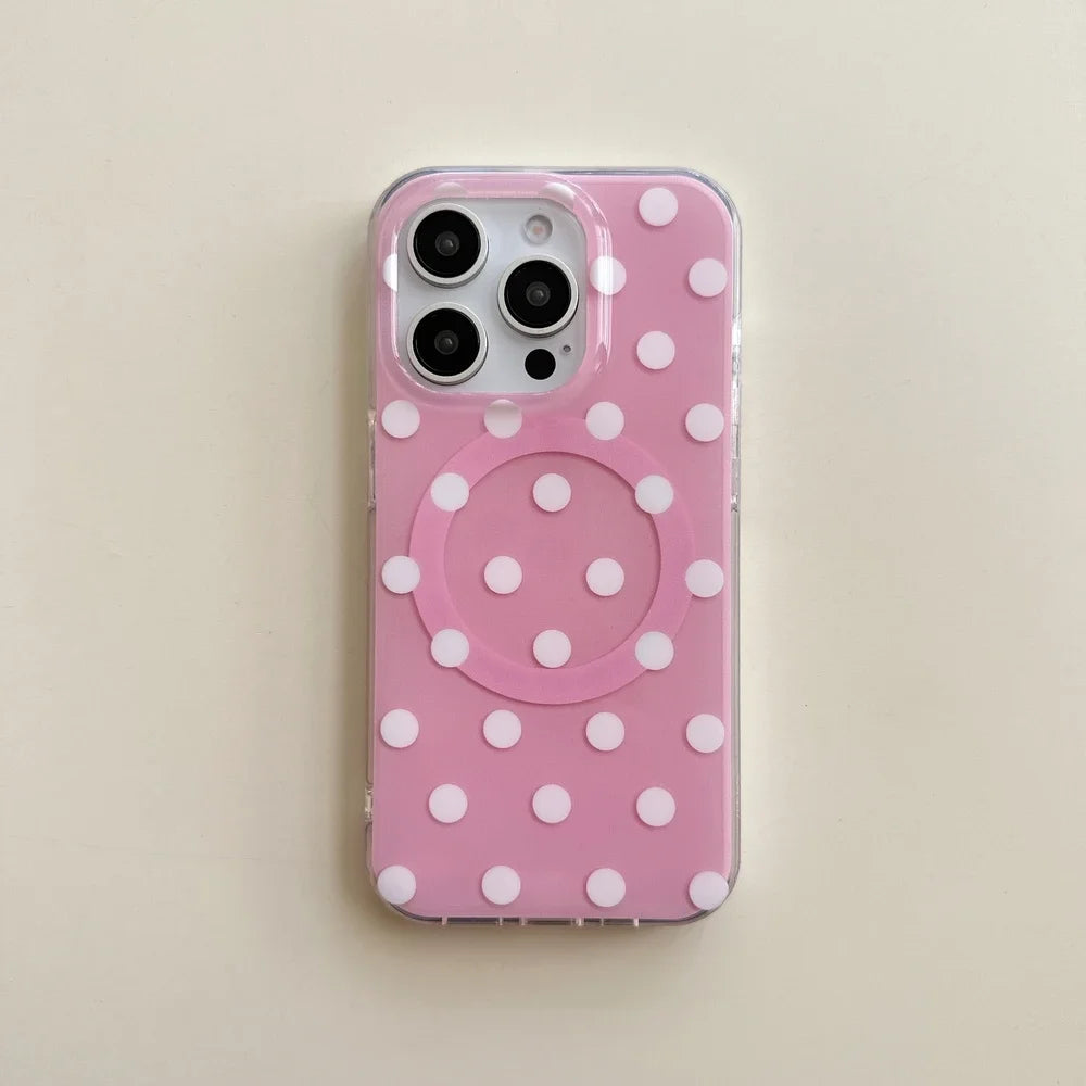 3D Cute Sanrio Hello Kitty Magnetic Grip Tok Holder Magsafe Wireless Charge Phone Case For iPhone 16 15 14 13 12 Pro Max Cover