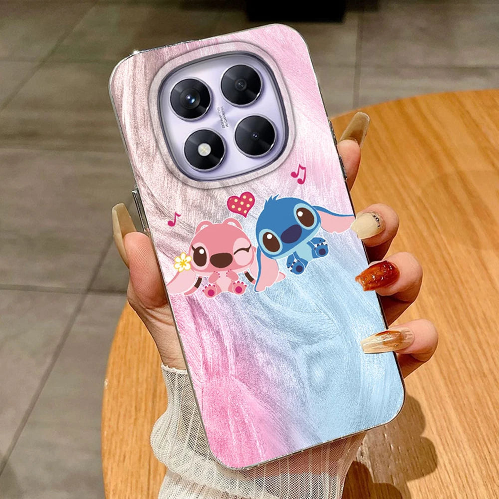 Green Gradient Stitch Couple Phone Cases for Xiaomi Redmi Note 14 13 12 11 11S 10 10S 8 Pro 13C 14C A5 A3 A4 A3X 9A 9C A1 Cover