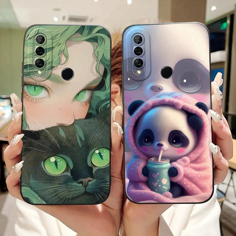 6.59" For Huawei Y9 Prime 2019 Case Stylish Cartoon Girls Cover Soft Silicone For Huawei Y9 Prime Y9Prime STK-L21 Phone Cases