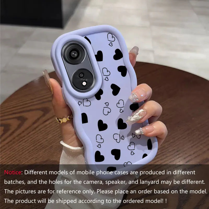 Romantic Heart Protect You For OPPO A38 With Flexible Case Featuring Shockproof Ideal For OPPO A Reno X 91 77 79 3 11 10 54 18