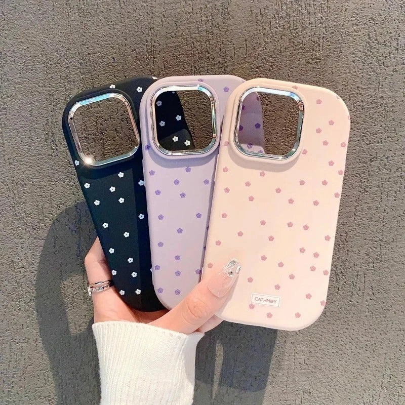 For Vivo V50 V30 Pro Y29 Y29s Y04 V29E V29 Lite X25 V25E X80 Lite Phone Case Color Matte Small Floral Soft Cover
