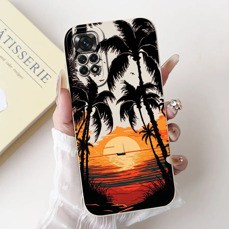 Case for Redmi Note 11 11S 4G 11 Pro Couqe Matte Soft Silicone Cartoons Funda Shockproof  Phone Bags For Note11 11S Back Covers
