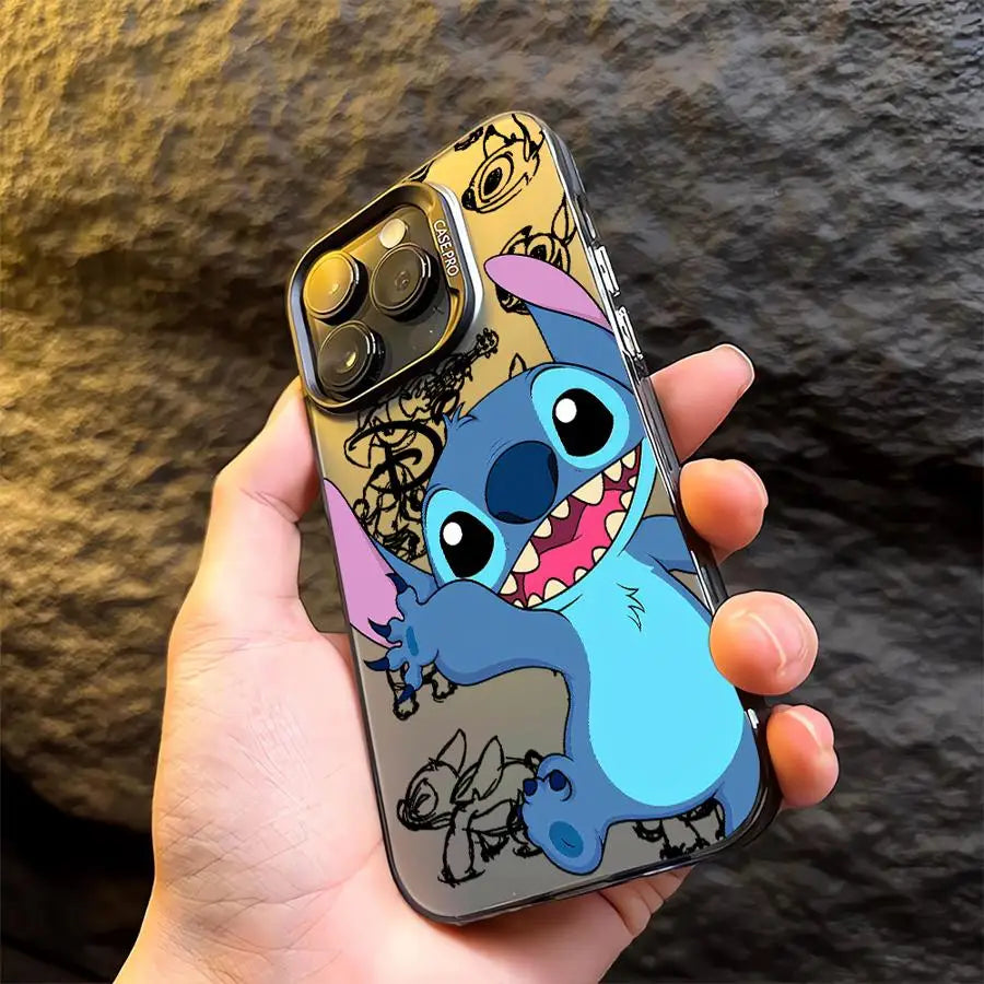Disney Cartoon Stitch Phone Case for iPhone 12 Pro 16 15 Plus XR 13 XS Max 14 Pro X 11 Pro Max 11 Pro TPU Back Soft Cover