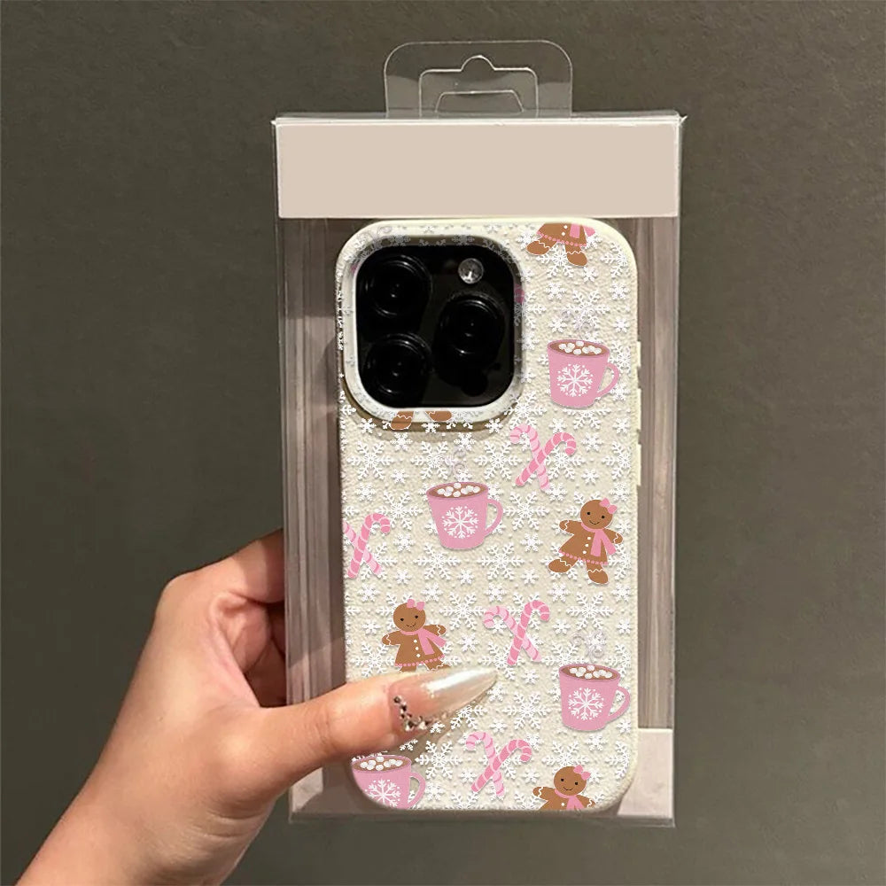 Christmas pattern colorful and dazzling soft phone case for IPhone17 Pro Max Air 16 15 14 13 12 11 Premium patterned pretty