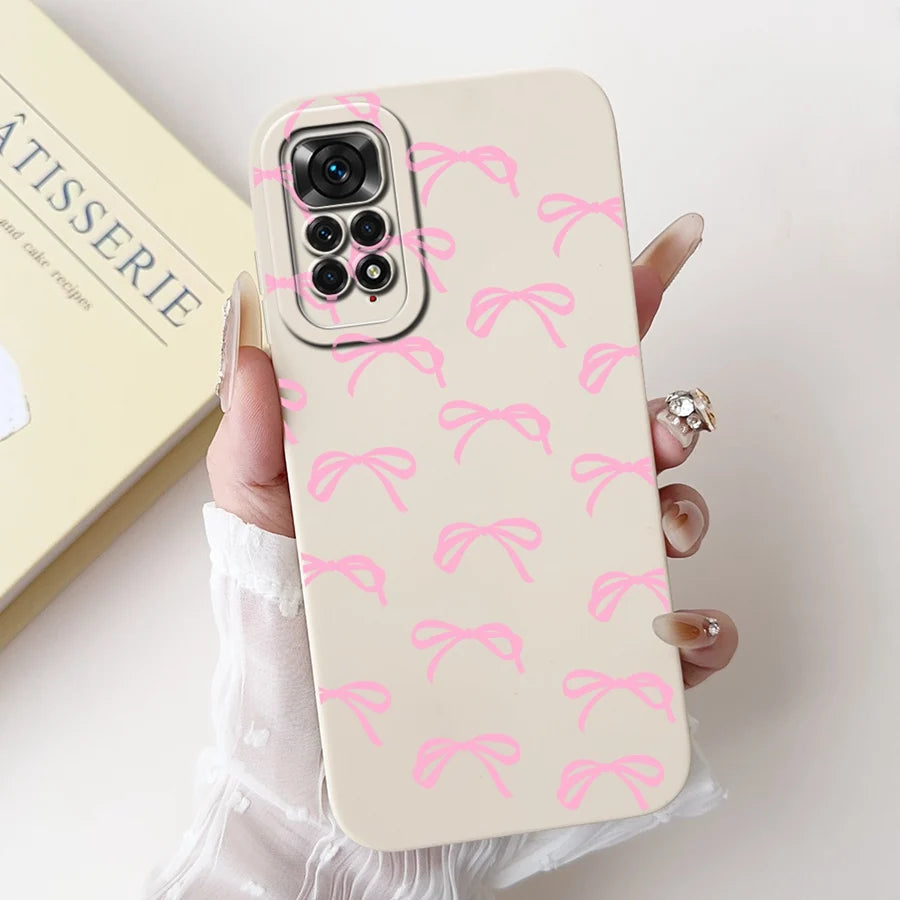 Case for Redmi Note 11 11S 4G 11 Pro Couqe Matte Soft Silicone Cartoons Funda Shockproof  Phone Bags For Note11 11S Back Covers