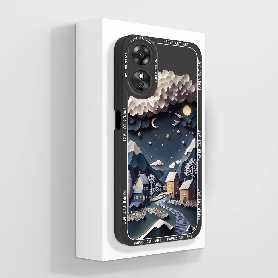 Phone Case For Oppo A17 A17K K 4G Pretty Flowers Smooth Liquid Silicone Back Cover For OppoA17K Oppo A 17 K Fundas Shell Coque