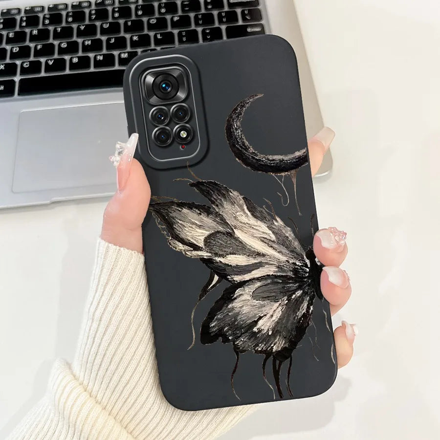 Case for Redmi Note 11 11S 4G 11 Pro Couqe Matte Soft Silicone Cartoons Funda Shockproof  Phone Bags For Note11 11S Back Covers