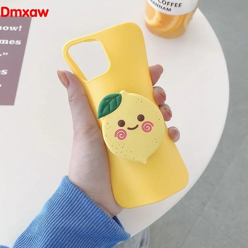 3D Luxury Cartoon fruit Holder Cover for Samsung Galaxy J7 J5 Pro 2017 A7 A5 2017 J7 2015 J3 2016 J2 Grand Prime Case +Holder