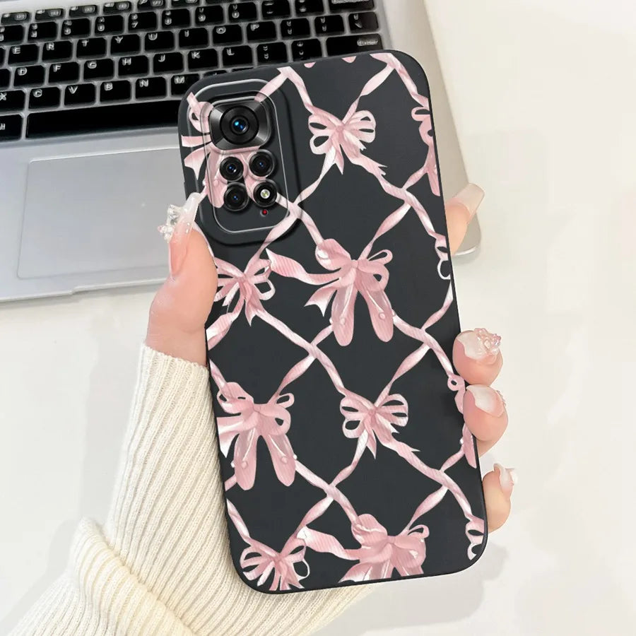 Case for Redmi Note 11 11S 4G 11 Pro Couqe Matte Soft Silicone Cartoons Funda Shockproof  Phone Bags For Note11 11S Back Covers