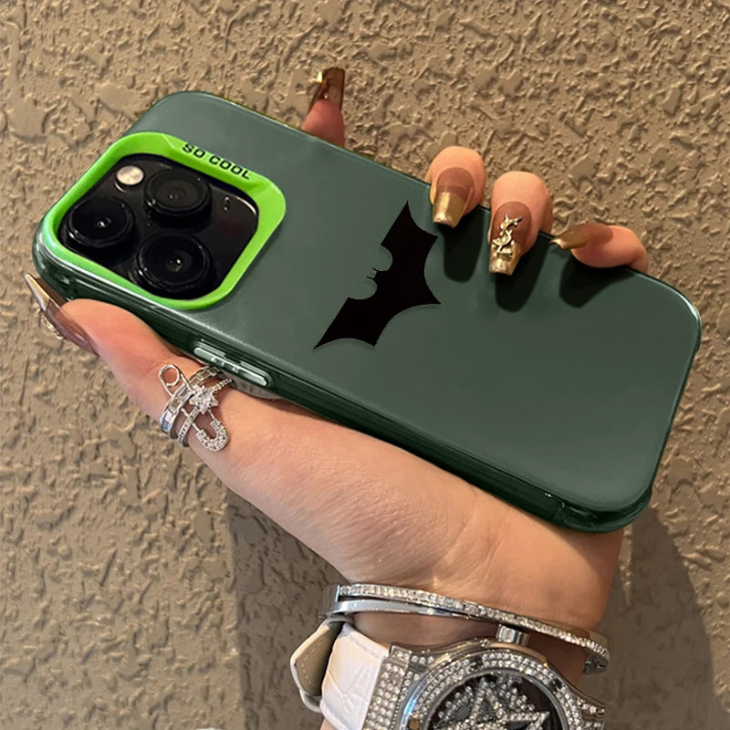 Marvel Spider Man Batmans Matte Hard Case for iPhone 16 15 14 13 12 11 Pro Max XS X XR 8 7 Plus SE 2020 Shockproof Plating Cover