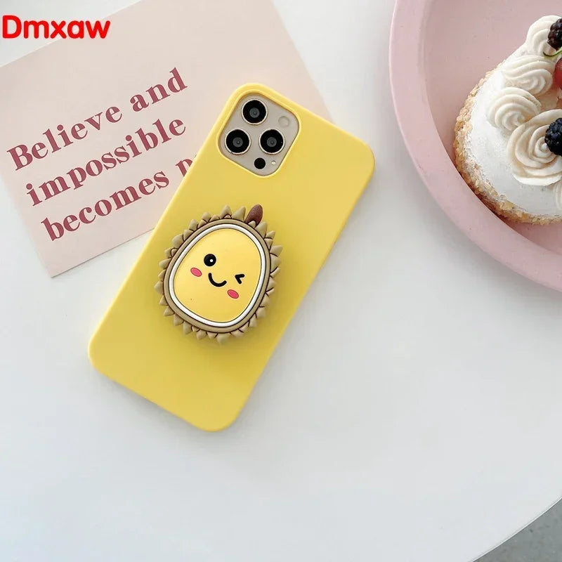 3D Luxury Cartoon fruit Holder Cover for Samsung Galaxy J7 J5 Pro 2017 A7 A5 2017 J7 2015 J3 2016 J2 Grand Prime Case +Holder