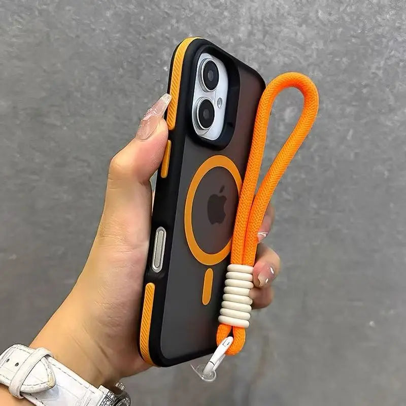 Adorable Bright-Colored Magnetic Phone Cover for Samsung Galaxy S25 S24 Ultra 5G S23 Plus S22 Matte Translucent Shockproof Case