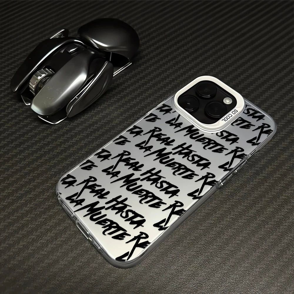 Anuel AA rapper Hot Plating Shockproof Back Bumper Phone Case for iPhone 16 15 14 13 12 11 Pro Max 16E 16 15 14 Plus Case