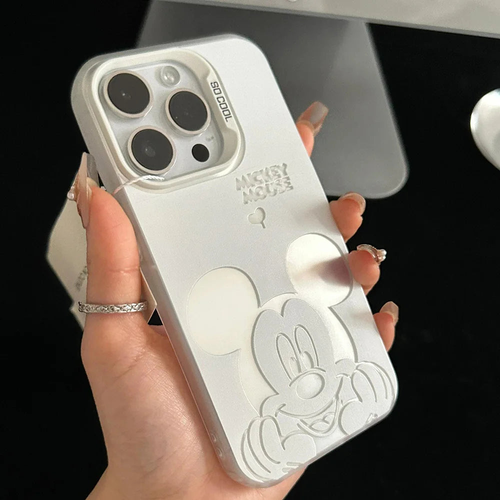 Cartoon Mickey Phone Case For Samsung Galaxy S25 S24 S23 S22 S21 Plus FEUltra A36 A26 A55 A35 A25 A34 A54 A53 A52 Y2K Back Cover