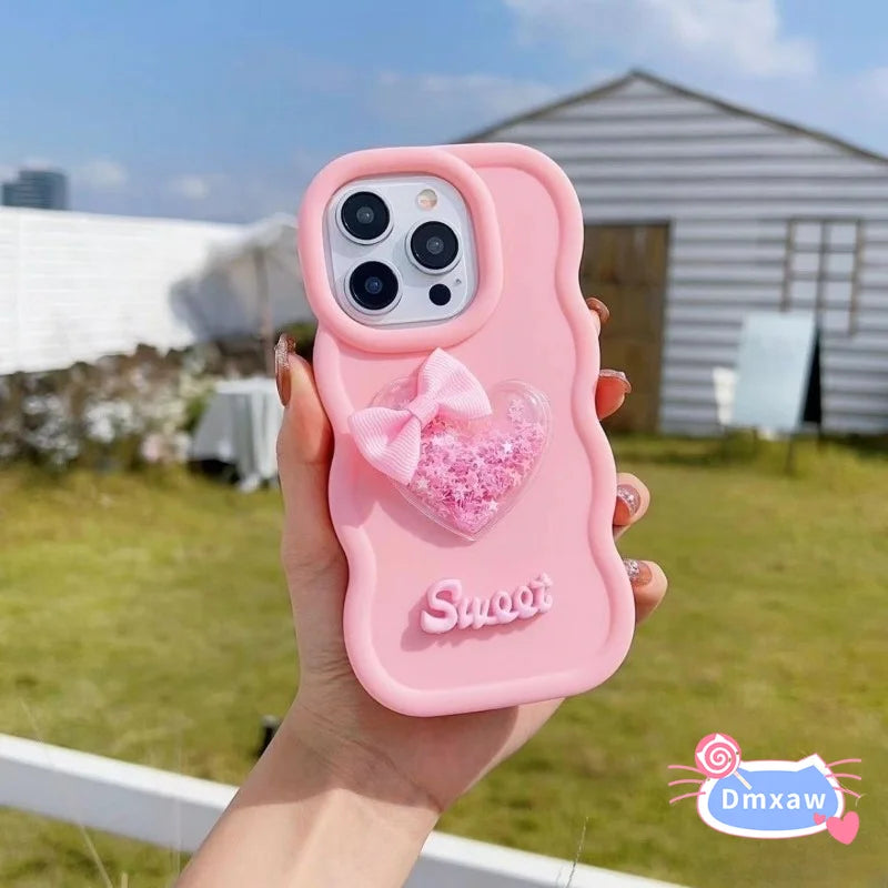 For iPhone 16 15 14 Plus 13 12 11 Pro Max Xs Max XR X 8 7 6 6S Plus Phone Case Bow Macaron Candy Color Soft Matte Cover