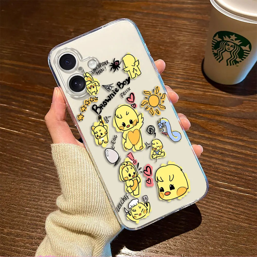 Kpop S-Stray kids S-skzoo Custom Photo Phone Case For Redmi Note 14 13 12 12S 11 11T 11S 10 9 10S 9S 9T 8 Pro Max Clear TPU Case