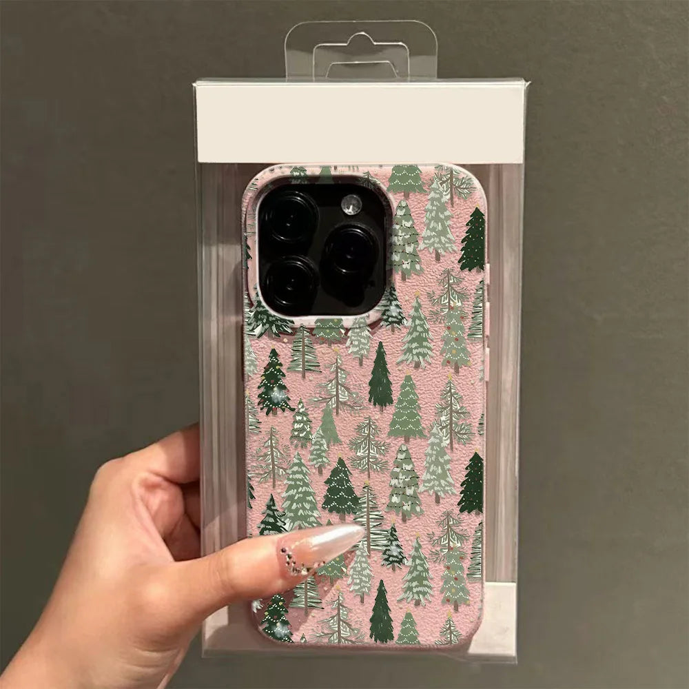 Christmas pattern colorful and dazzling soft phone case for IPhone17 Pro Max Air 16 15 14 13 12 11 Premium patterned pretty