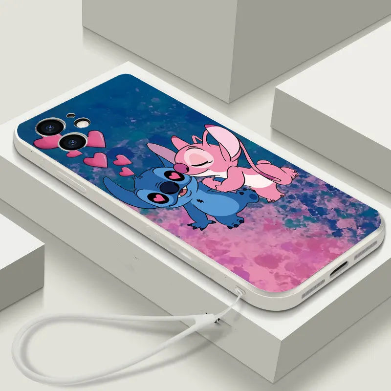 Angel Stitch Cartoon Love Heart Case For Honor X8C 400 Lite X9C Smart X6B X6A Plus Magic 7 Lite Plain Phone Cover Cases
