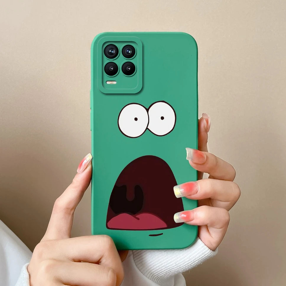 Cases For Realme 8 Pro 4G Shell Lovely Cartoon Astronaut Pattern Soft Liquid Silicone Phone Covers For Realme8 8Pro Fundas Coque