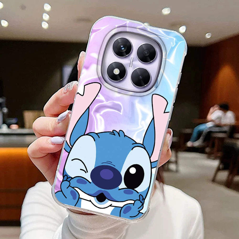 Green Gradient Stitch Couple Phone Cases for Xiaomi Redmi Note 14 13 12 11 11S 10 10S 8 Pro 13C 14C A5 A3 A4 A3X 9A 9C A1 Cover